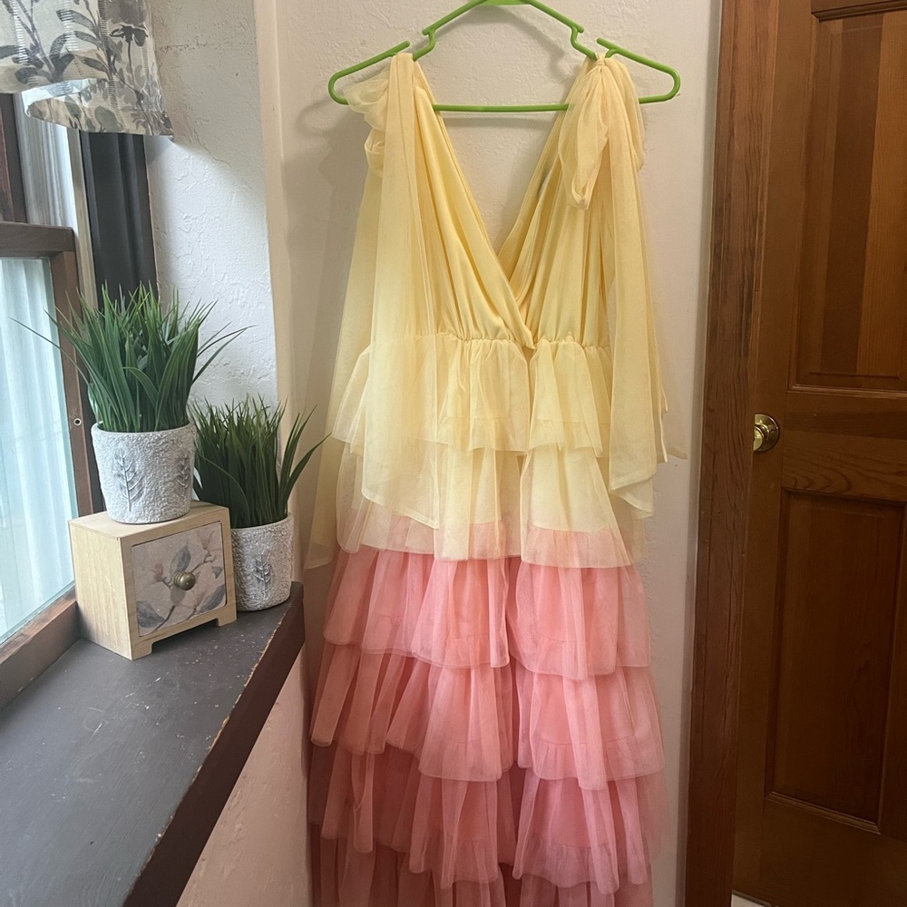Aura dress with tulle NWOT